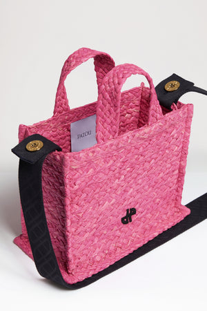 Small JP tote in raffia