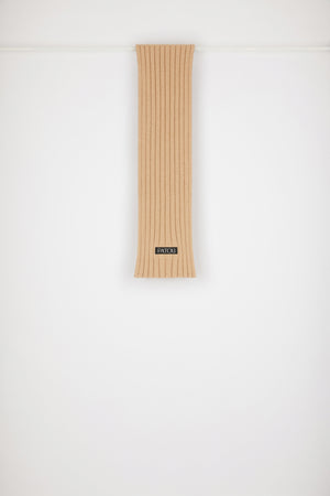 Ribbed wool scarf