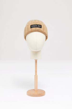 Ribbed wool beanie