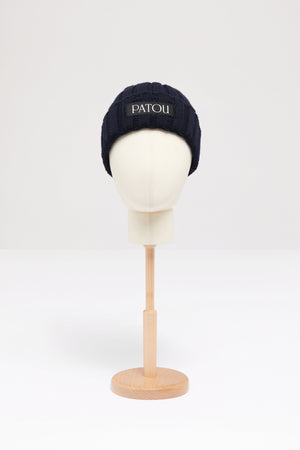 Ribbed wool beanie