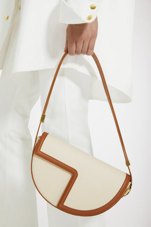 Le Patou bag in recycled cotton and leather