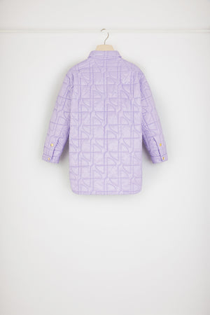 Quilted overshirt in recycled polyamide