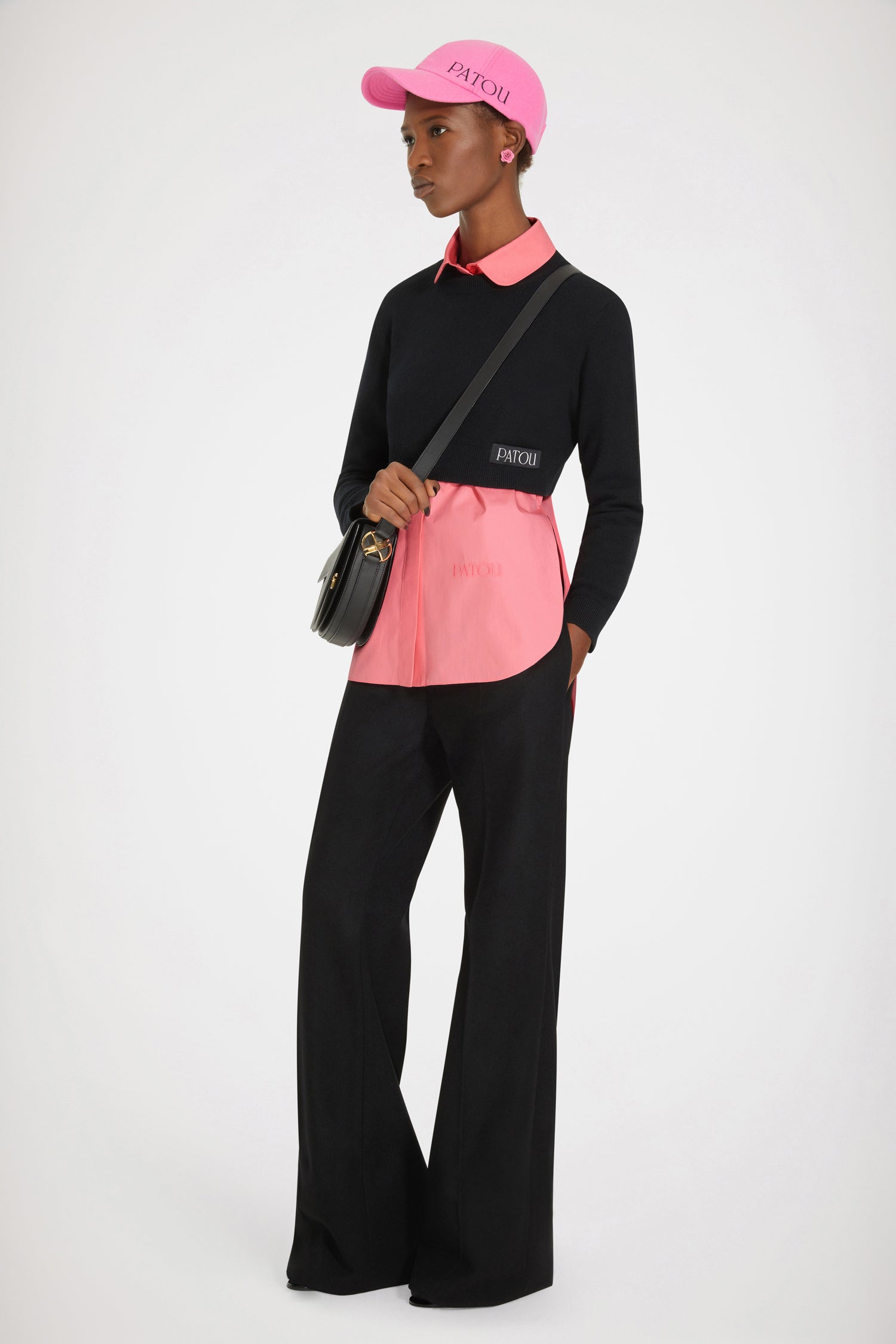 Patou - Baby shirt in organic cotton - Confetti Pink - A tailoring classic gets the Patou treatment.Confetti Pink organic cotton shirt. Peter Pan collar. Concealed button fastening. Slightly cropped sleeves. Buttoned cuffs. Split sides. Curved hem.