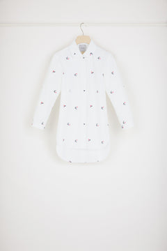 Chemise baby brodée en coton bio