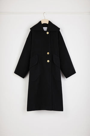 Cappotto maxi in lana double face