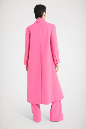 Manteau à maxi poches en laine et cachemire