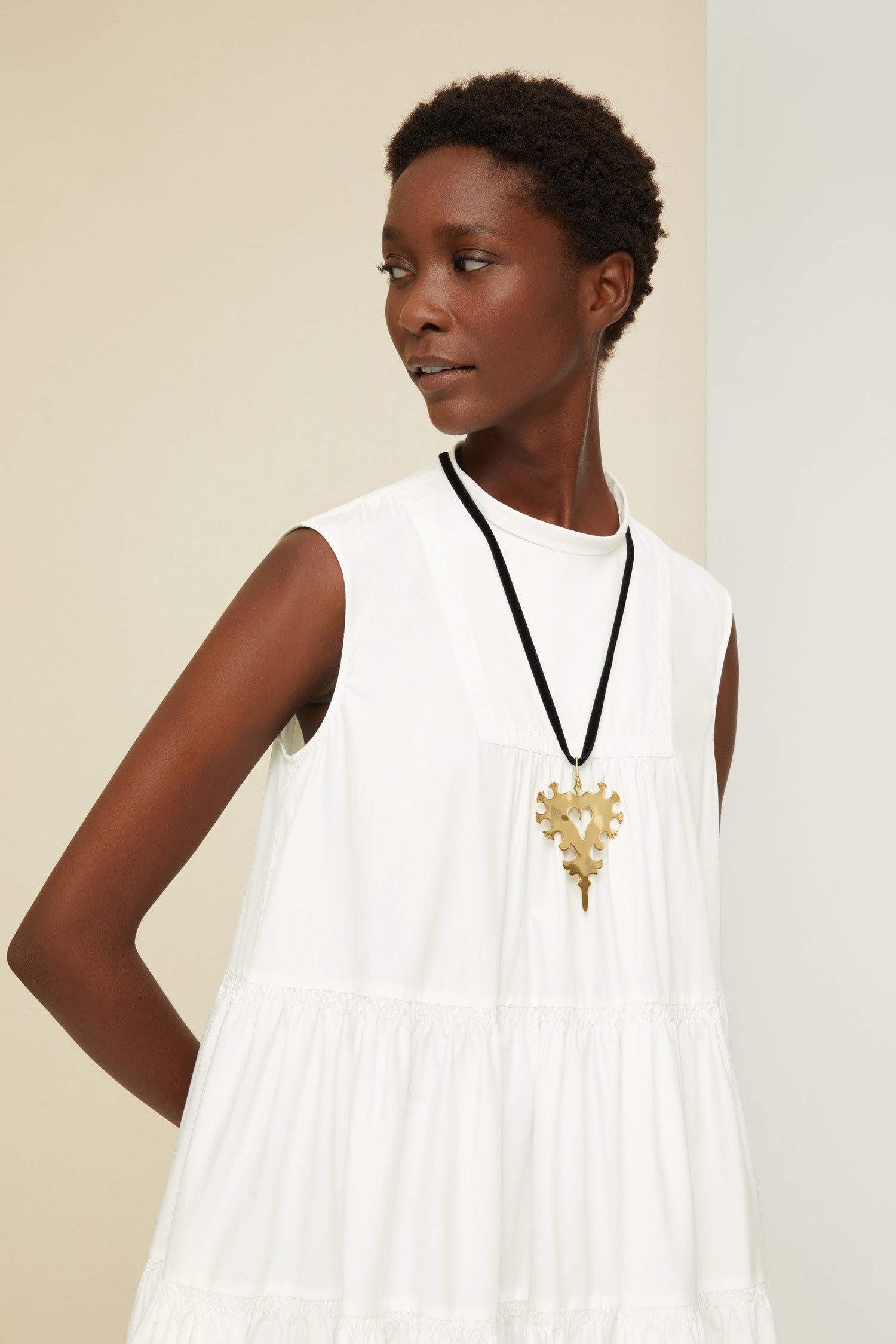 Patou - Maxi tiered dress in eco-friendly cotton poplin - White - Poplin by Patou, an inspired choice for a springtime rendez-vous.White organic cotton poplin dress. Maxi length with a voluminous tiered silhouette. Large pockets at the sides.