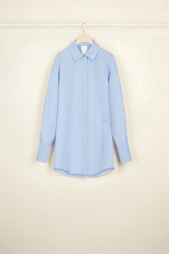 Mini shirt dress in organic cotton
