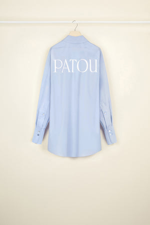 Mini shirt dress in organic cotton