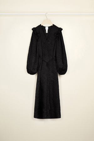 V neck maxi dress eco-friendly satin