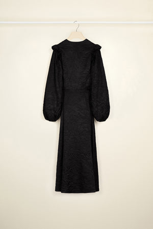 V neck maxi dress eco-friendly satin