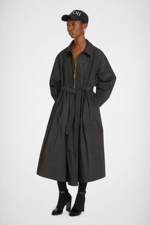 Robe maxi en satin recyclé