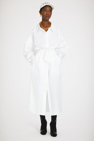 Two-part dress in organic cotton