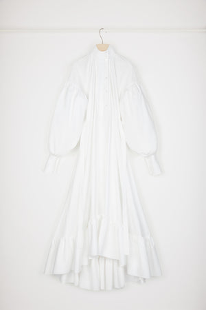Maxi tiered dress in organic cotton