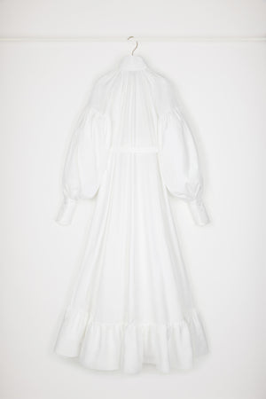 Maxi tiered dress in organic cotton