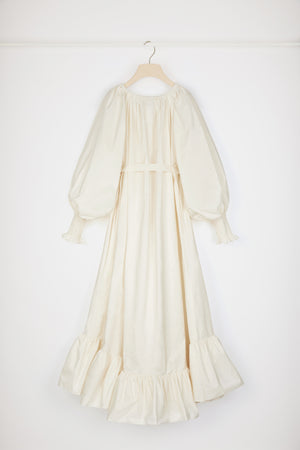 Maxi-Cocktailkleid aus recycelter Faille