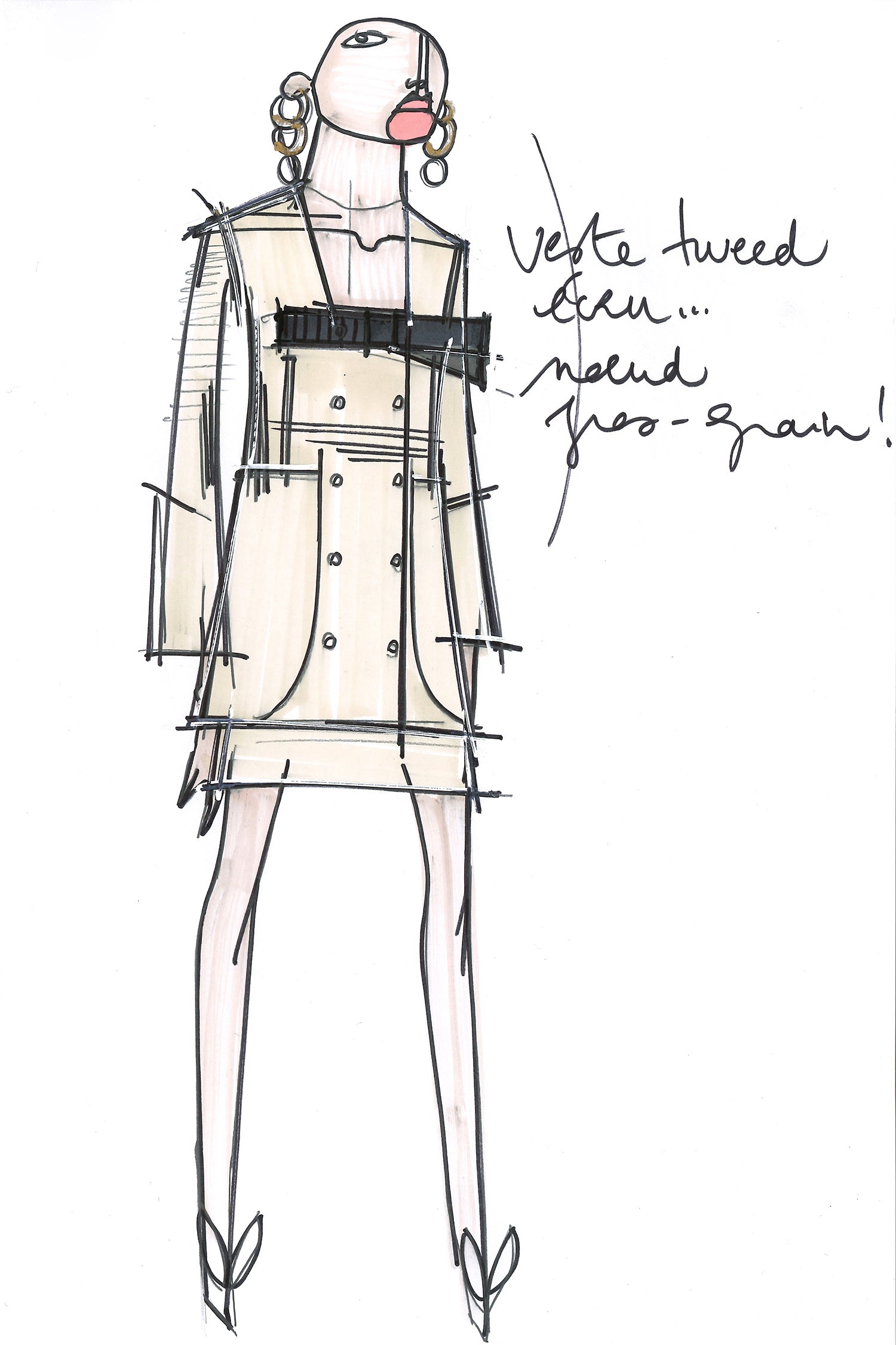 Patou - Cotton tweed miniskirt - Sand - New ways to look at tweed.Sand white cotton tweed miniskirt. Zip fastening at the back. Fully lined.