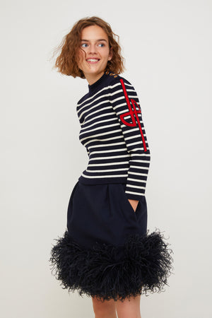Breton jumper with embroidered logo