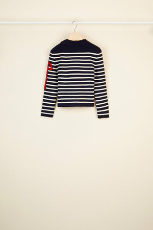 Breton jumper with embroidered logo