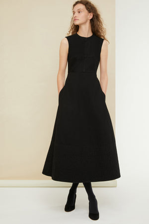Midi dress in organic denim