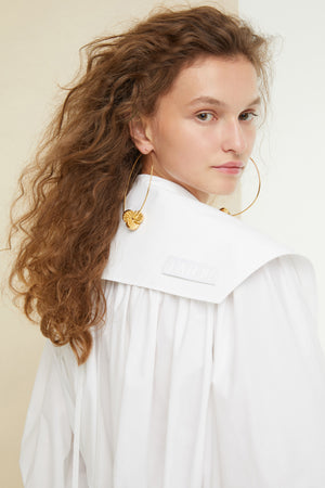 Mandarine brass hoop earrings