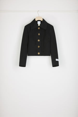 Veste courte en gabardine bio