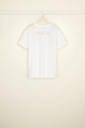 Embellished logo T-shirt in organic cotton