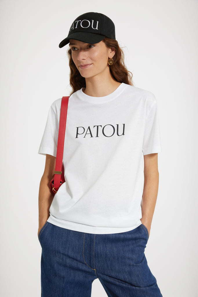 新品未着用 白M PATOU オーガニックコットン パトゥロゴTシャツ