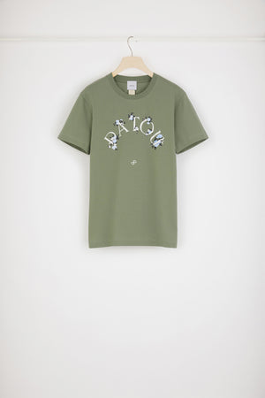 Patou T-Shirt in Blumenoptik aus Bio-Baumwolle