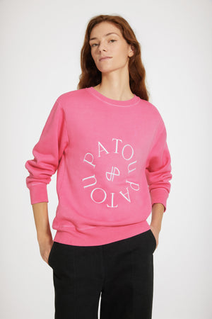 Medallion logo sweatshirt in organic cotton