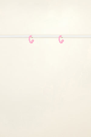 Small braided hoop earrings