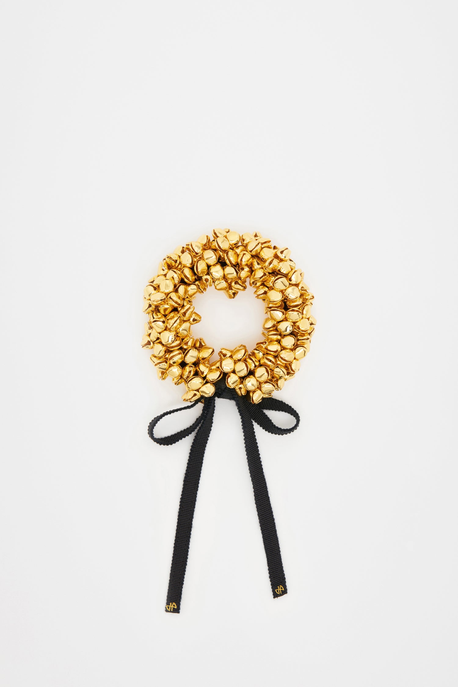 Patou - Bell bracelet in gold-plated metal - Gold - A sparkly bell bouquet for the belle of the Patou ball.Gold-plated metal bracelet. Multiple bell embellishments. Grosgrain tie fastening with JP monogram detail.