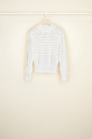 Pull en crochet en coton bio