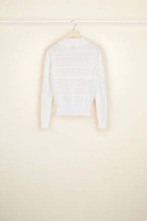 Pull en crochet en coton bio