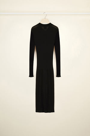 Vestito polo midi in maglia di cotone bio