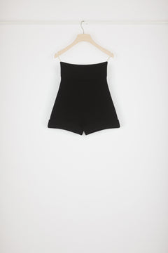 Pantaloncini in lana a costine