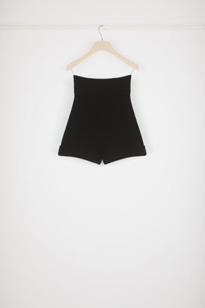 Pantaloncini in lana a costine