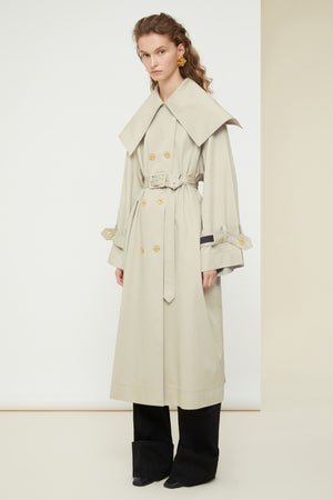 Signature trenchcoat in organic cotton