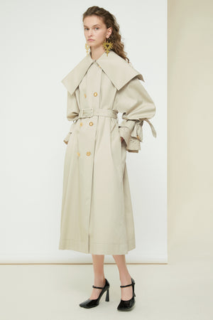 Signature trenchcoat in organic cotton