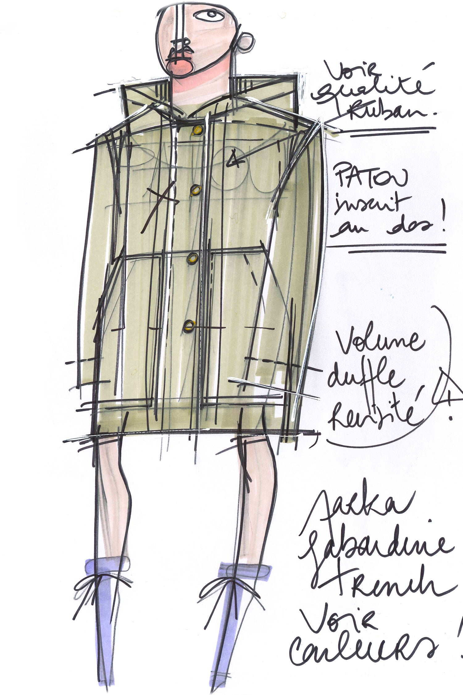 Patou - Patou oversized parka in organic cotton - Night Blue - Ready to brave the elements with a smile. So Patou!Night Blue organic cotton parka. Oversized silhouette. Hooded collar. Dropped embossed shoulders. Stud button fastening at the front. Large patch pockets. Patou lettering logo embroidered on the left pocket. Patou lettering logo printed at the back in white.Loose fit (select one size down for a fitted look).