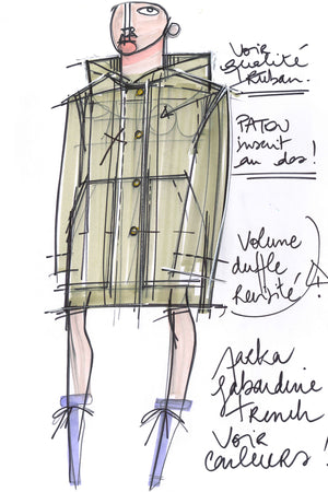 Parka oversize in cotone bio