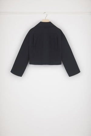 Cropped jacket in organic cotton