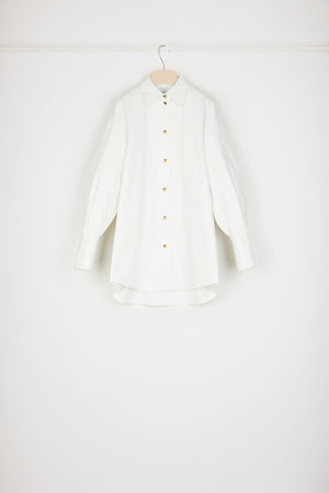 Overshirt in cotton denim