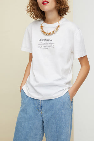 „Alliteration“-T-Shirt aus Bio-Baumwolle