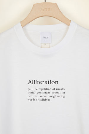 „Alliteration“-T-Shirt aus Bio-Baumwolle