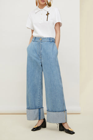 Logo cotton polo shirt