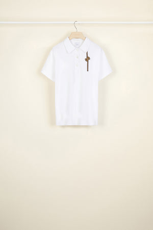 Logo cotton polo shirt