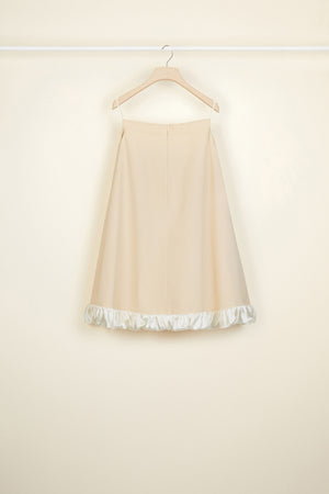 Jupe safari en coton