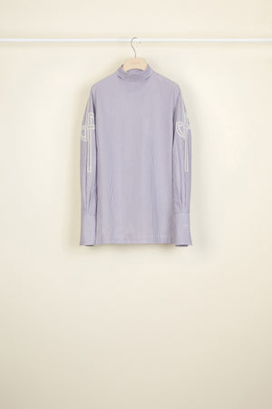 Guipure cut-out cotton top