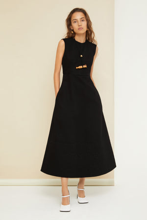 Midi dress in organic denim